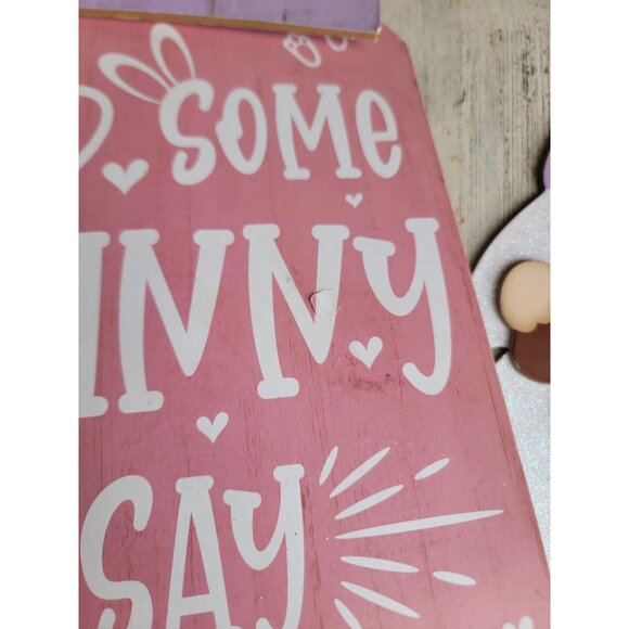 Bunny sign AS IS variety Easter home decor set peep jelly bean egg hunt - Picture 9 of 14